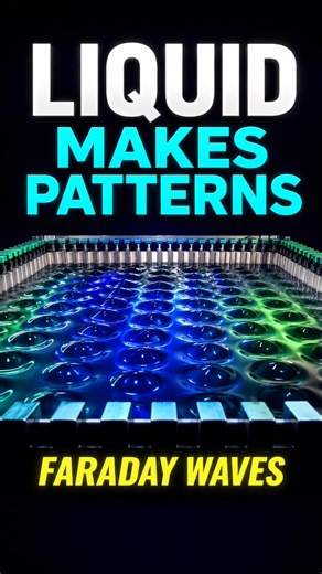 This Liquid Starts Drawing Geometric Patterns When You Shake It Just Right #science #physics