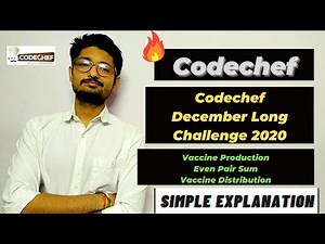 Vaccine Production | Even Pair Sum | Vaccine Distribution | Codechef December Challenge 2020