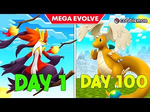 💥 I Mastered Mega Evolution in 100 Days in Cobblemon! | Ultimate Pokémon Survival 🌟