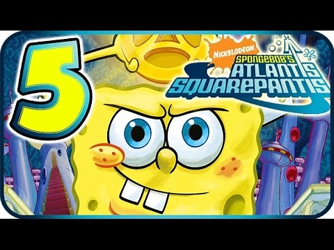 SpongeBob Atlantis SquarePantis Walkthrough Part 5 (PS2, Wii) ☼ Level 5 ☼