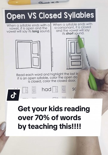 Mastering Open and Closed Syllables for Kids