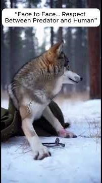 A Timber Wolf Was Caught in a Steel Snare… And Looked Me in the Eyes Before Leaving #shorts