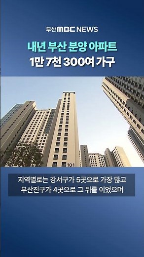 Real Estate R114: "Around 17,300 Apartment Units to be Sold in Busan Next Year"