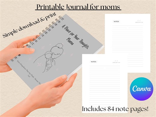 Printable Mom Journal PDF – Mental Load Notebook for Busy Moms, Self Care & Daily Thoughts Printable - Etsy Canada