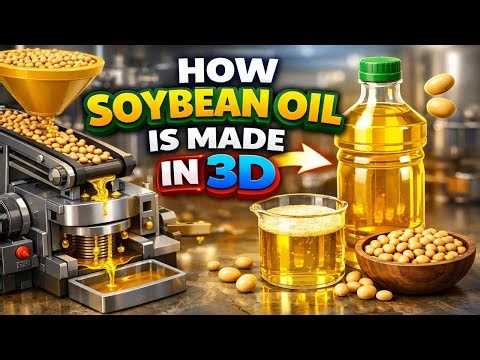 How Soybean Oil Is Made | Complete Process in 3 Minutes