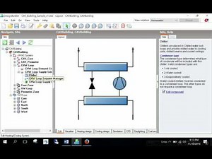 Design Builder CAV Reheat with Air Cooled Chiller PART I
