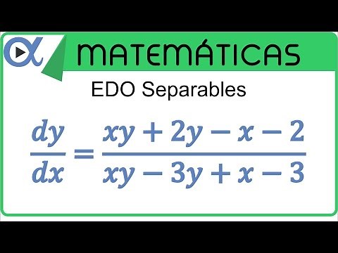 Ecuaciones diferenciales ordinarias (separación de variables) ejemplo 12 | Vitual