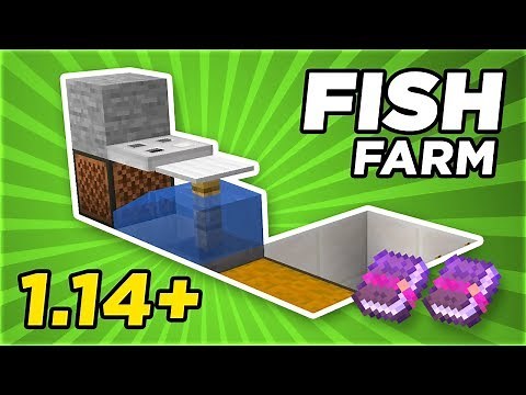 Simple & Fast Fish Farm 1.14.1 | Minecraft Tutorial | GamingRadio