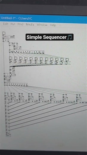 [ResearchLog] - Simple Sequencer #digitalsignalprocessing #puredata #sequencer