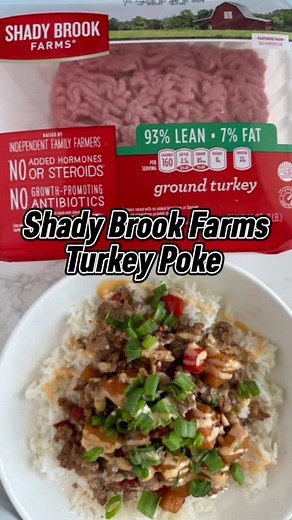 5 Ingredient Takeover (plus 3 more pantry ingredients) with HEALTHY Turkey! This recipe made with Shady Brook Farms® 1 package Shady Brook Farms® Ground Turkey (any lean point) sesame oil soy sauce red 🫑 scallions, 1 diced 🍠 1 cup of cooked 🍚 2 tbsp. of spicy mayo. sauté the ground turkey with green onions, & 1⁄2 the sesame oil & soy sauce until cooked through. Remove. same pan, add the other half of the sesame oil & soy sauce, 🫑, & 🍠 . Sauté. Cover. #ad #5ingredienttakeover @shadybrookfarm
