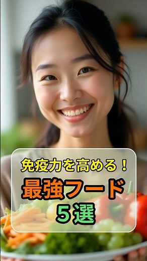 免疫力を高める！最強フード５選 #免疫力アップ #健康習慣 #食生活改善