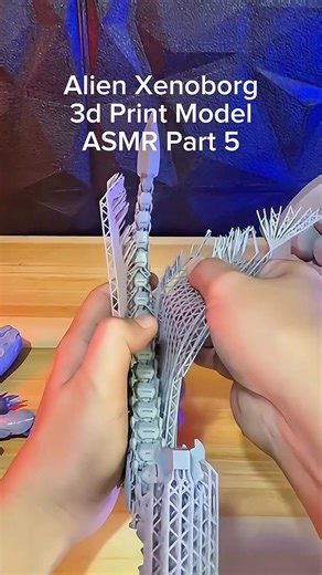 3d Printing Model Alien Xenoborg ASMR Part 5