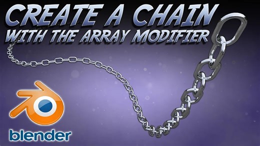 iBlender插件 3 分钟内在 Blender 中建模程序化锁链教程