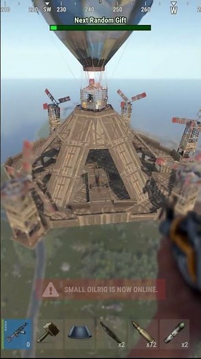 I Built a Floating Heli Garage! #rust #rustconsole #rustgame #rustclips