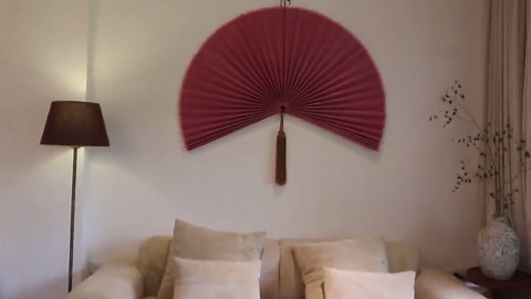 Bamboo Fan for Wall Decor, Oversized Fan for Large Wall Decor, Folding Fan Headboard, Wall Hanging Decor - Etsy