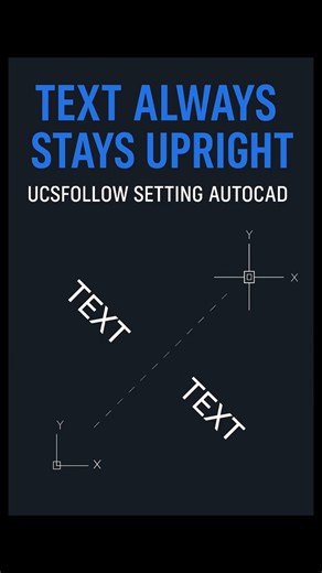 AutoCAD Text Won't Stop Tilting? Do This #UCSFOLLOW #Tips #Shorts