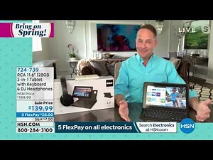 RCA 11.6" 128GB 2in1 Tablet with Keyboard and DJ Headpho...