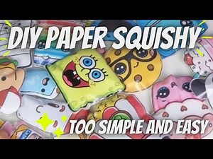 DIY Paper Squishy | How To Make A Squishy Without Foam