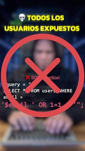 SQL Injection DESTROZA Apps (Error Fatal) #Programacion #shortsvideo #shorts #appsconmariano