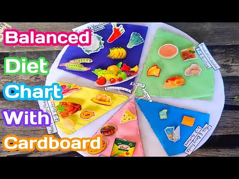 Balanced Diet Chart with Cardboard|Balanced diet project|Balanced diet food pyramid 3d model