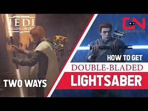 How to Get Double Bladed Lightsaber EARLY & Regular Way - Star Wars Jedi Fallen Order Customization