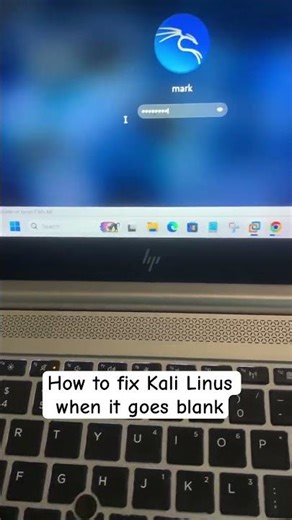 How to fix Kali Linus when it goes blank || Cyber Security hacking software #linuxmalware #hacking