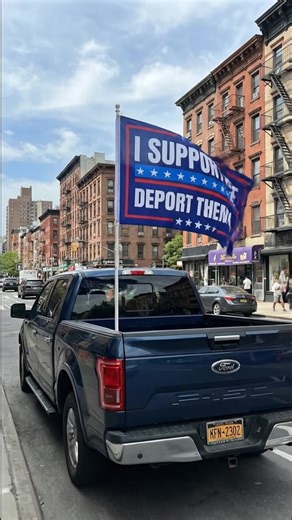 Eye-Catching Political Statement Flag for Immigration Control