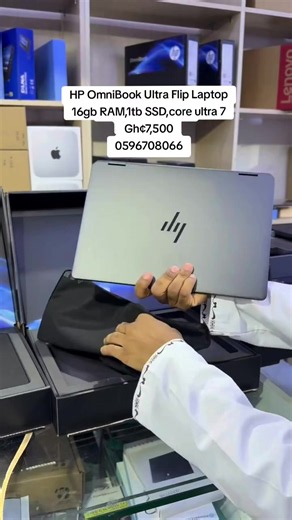 HP OmniBook Ultra Flip 14-fh0013dx — 16GB RAM, 1TB SSD, Core Ultra 7