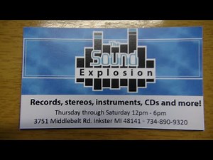 D-Lab Detroit Field trip The Sound explosion Vintage electronics and record shop tour