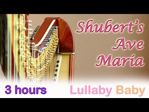 ☆ 3 HOURS ☆ Shubert's AVE MARIA ☆ NO ADS ☆ Beautiful HARP Music Instrumental ☆ Relaxing Sleep Music