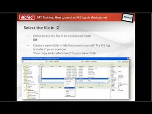 How to send an M1 log via the internet