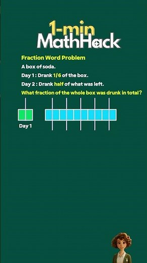 Solve This Fraction Word Problem | Visual Math Challenge!#mathstricks