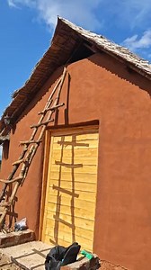 Front face of our Traditional African mud house in the village #mudhouse #cobhouse #africanvillage | Sueh Owino