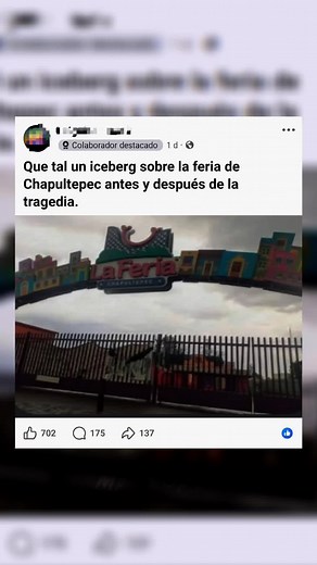 Iceberg sobre la Feria de Chapultepec: antes y después de la tragedia