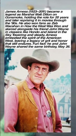 "James Arness: The Marshal Who Defined the West 🤠⭐"