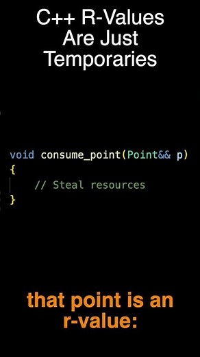 C++ R‑Values Are Just Temporaries