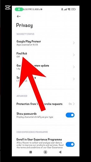 How to allow device to be located on Find Hub in android | Find Hub hidden settings #shortsviral