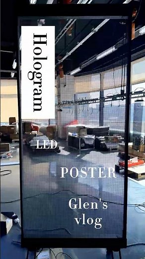 Holographic Invisible LED Poster: The Future of Visual Displays Is Here! 🚀