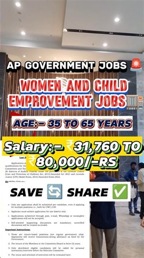AP WCD Notification 2025 | 182 Govt Vacancies | No Exam Only Interview