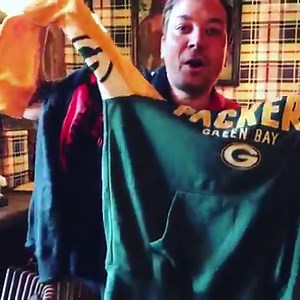 @NFL #GBvsATL on @SNFonNBC Who's got their #HandsHigh?!? I'm wearing the winner to the office tomorrow. #NFLfanStyle NFLshop.com @fanatics | Jimmy Fallon