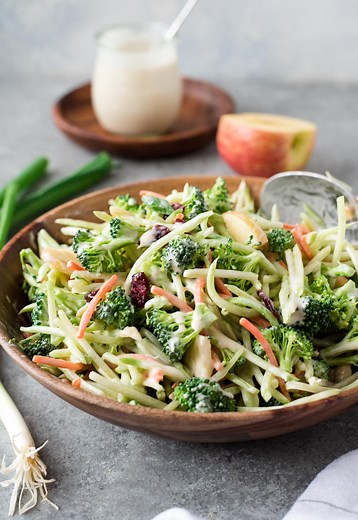 Broccoli Slaw Salad with Homemade Dressing