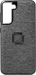 Peak Design Mobile Everyday Phone Case for Samsung Galaxy S21 Series, Charcoal, Slim Profile, Drop Protection, Weatherproof Fabric Shell, SlimLink Connects to Peak Design Mobile Mounts & Gear