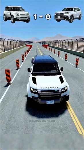 Defender vs Lexus💥#shorts #beamngdrive