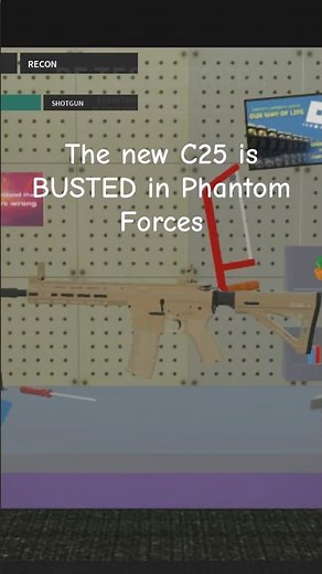 The new C25 carbine rifle in Phantom forces is op
