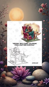 Spooky Self Care Coloring | Halloween Mindfulness Monsters | Relaxing Printable Coloring Pages Adults & Teens | Instant Digital Download PDF - Etsy