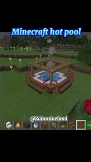 Minecraft hot pool (world's smallest violen) #minecraft