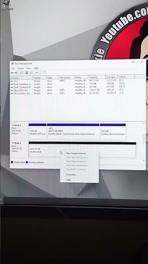 How to prepare & format a newly installed m2/ssd/hdd