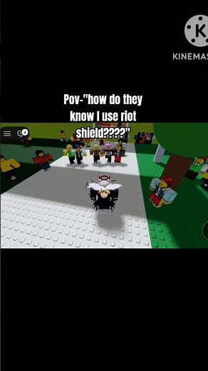 Pov-"how do they know I use riot shield????" #shorts #roblox