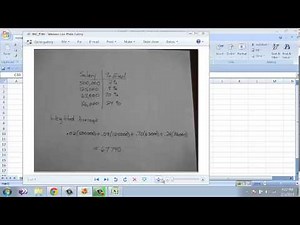 Excel Video: Weighted Averages