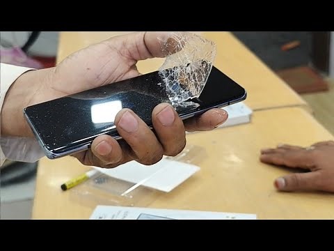 How to remove UV tempered glass ! curved glass remove
